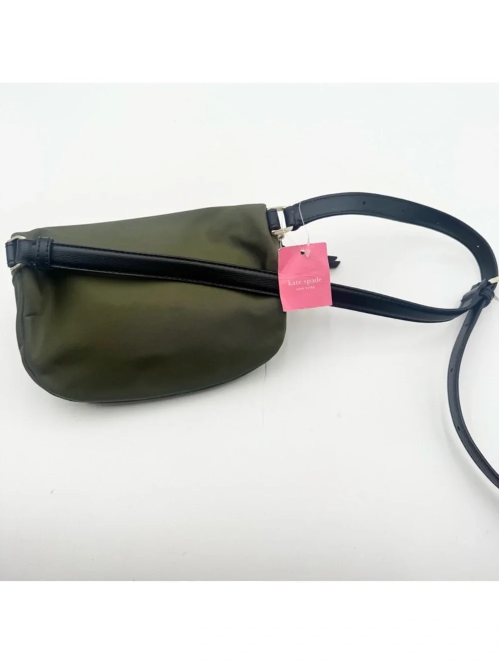 Kate Spade Dawn Sapling (Olive Green) Nylon Convertible Crossbody Belt Bag NWT - Picture 2 of 10